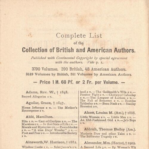 12 x 16 cm; 288 p. + 32 appendix p., price of the book “1.60 M” on the spine of the book. C. P. Cavafy’s handwritten si